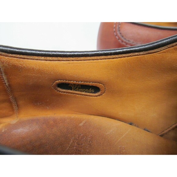 Allen Edmonds Stockbridge Brown Leather Split Toe Derbys  Mens Size 11 D